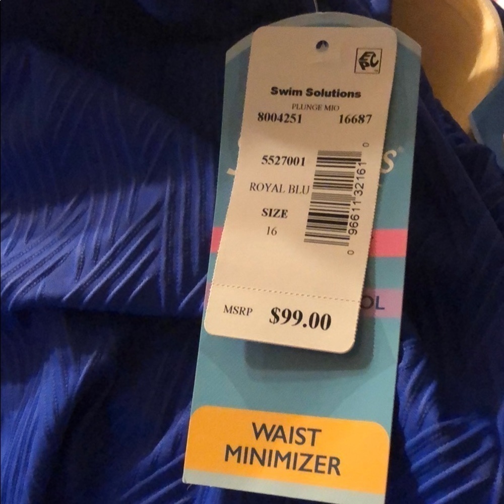 SWIM Solutions Plunge One Piece Swimsuit - Picture 4 of 5